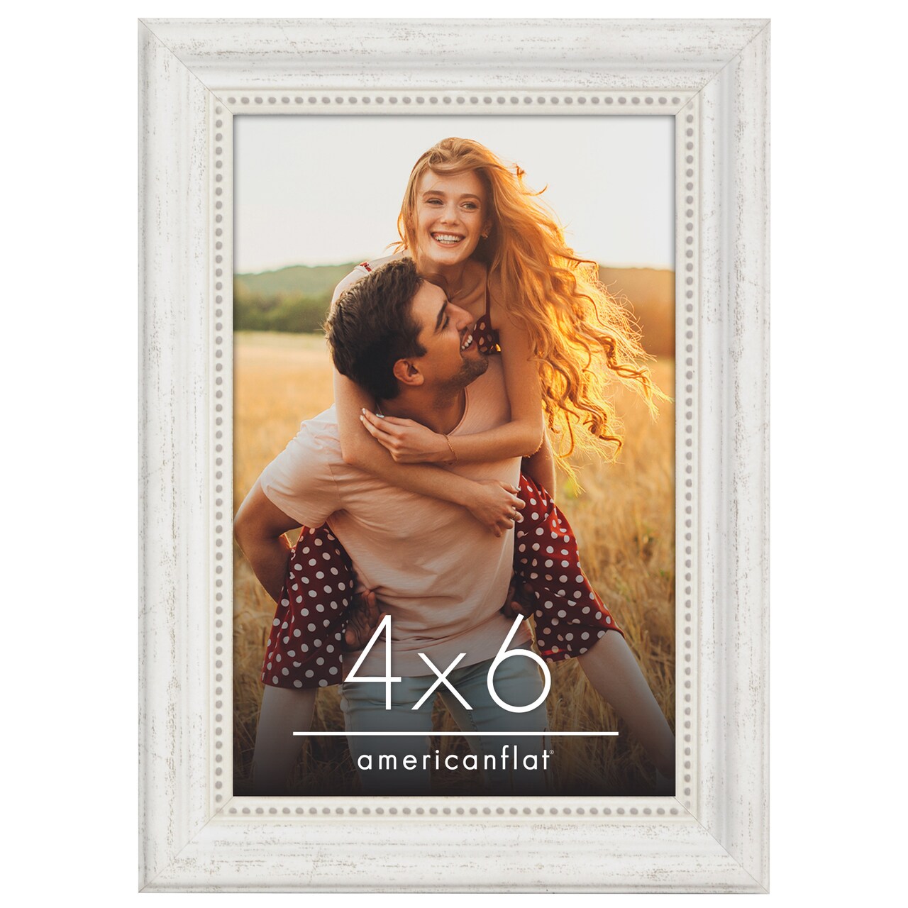 Americanflat Vintage Frames - Picture Frame with Beaded Accents - Antique Frames for Tabletop and Wall Display - Ornate Frame